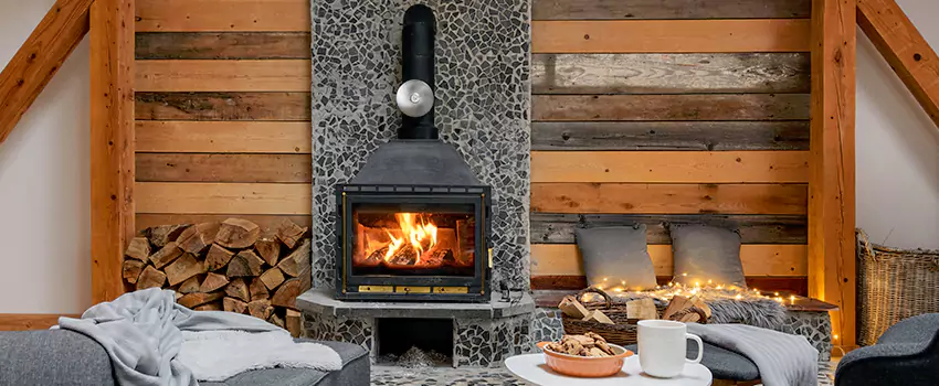 Thelin Hearth Products Direct Vent Gas Stove Fireplace Inspection in Sartell, Minnesota